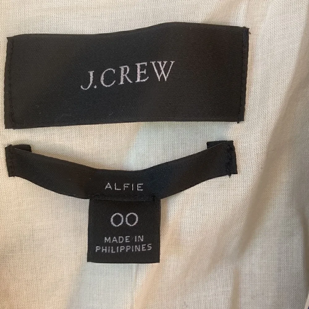 J. Crew Cotton Alfie Blazer in Striped Chino- Single Breasted Vintage Prep Style